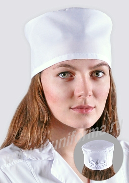 Колпак медицинский белый унисекс арт. ГУ-12-64-ТС
